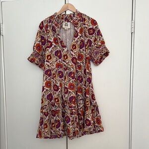 Figue Floral dress with Vibrant Patterns
